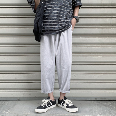 Taskutega vabaaja meeste püksid-lai mudel