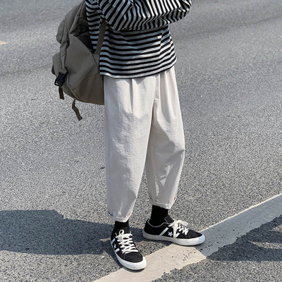 Taskutega vabaaja meeste püksid-lai mudel