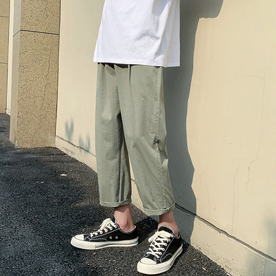 Taskutega vabaaja meeste püksid-lai mudel