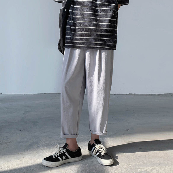 Taskutega vabaaja meeste püksid-lai mudel