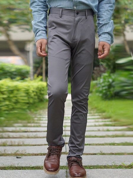 Elastīgas vīriešu bikses ar kabatām