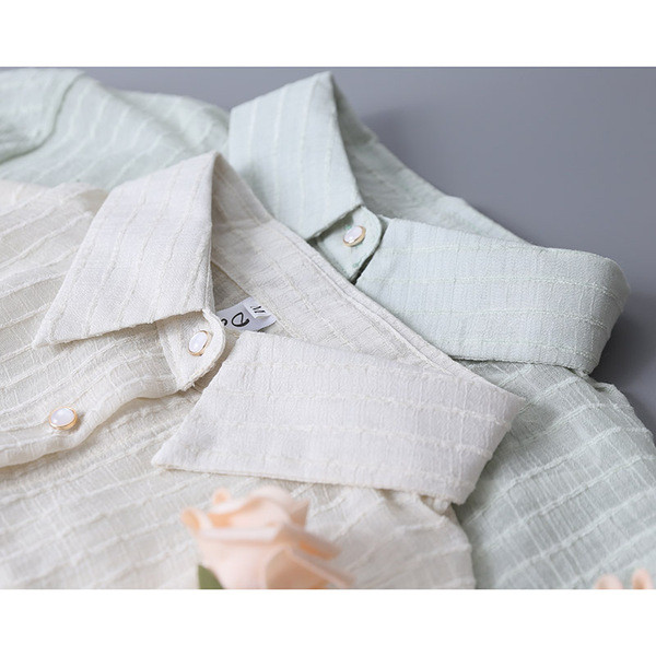 Ležerna ženska košulja kratkih rukava, klasične kragne i gumba