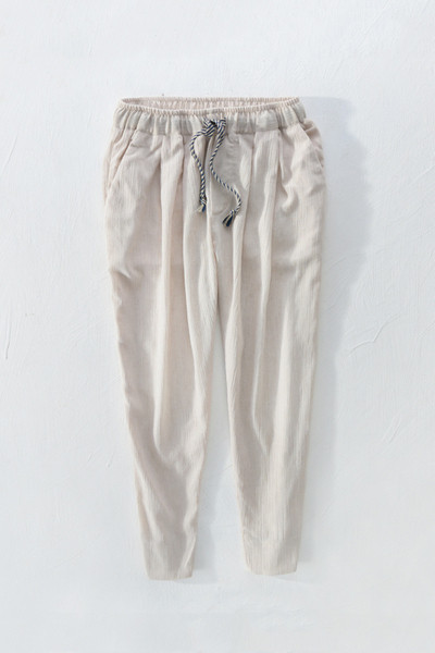 Pavasara-rudens vīriešu bikses ar elastīgu jostasvietu un saitēm