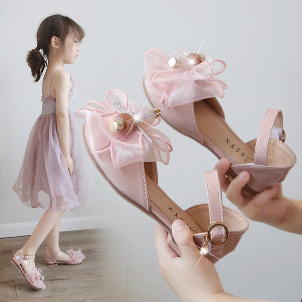 Mūsdienīgas bērnu sandales ar 3D elementu meitenēm