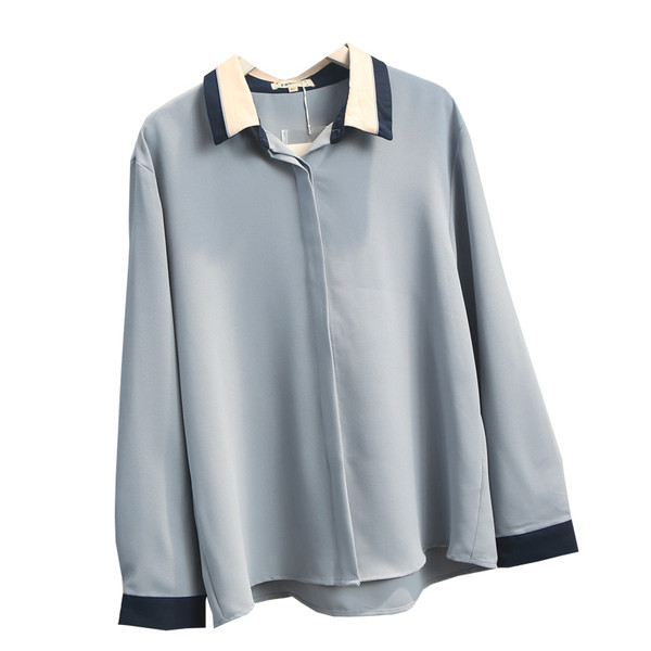 Stilīgs sieviešu krekls ar garām piedurknēm un izmēriem līdz 3XL