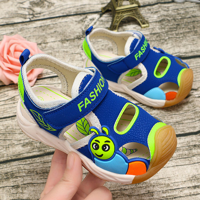 Bērnu ikdienas sandales ar uzlīmēm meitenēm un zēniem