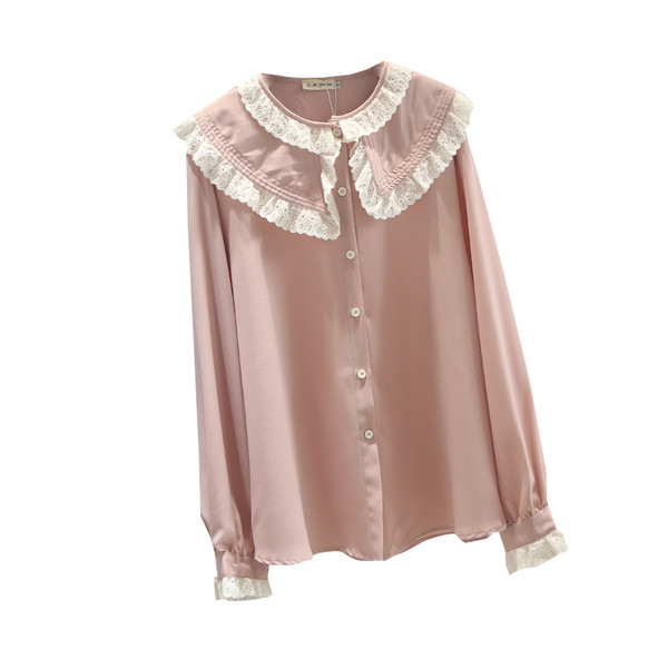 Liela izmēra stilīgs sieviešu krekls ar garām piedurknēm