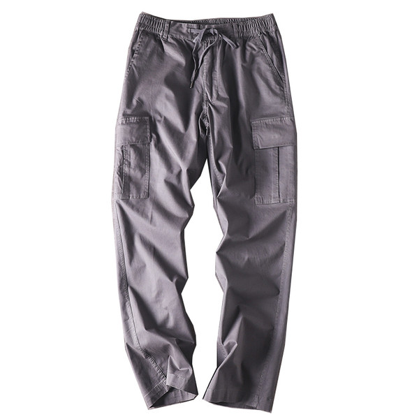 Pantaloni barbatesti cu talie elastica si buzunare laterale