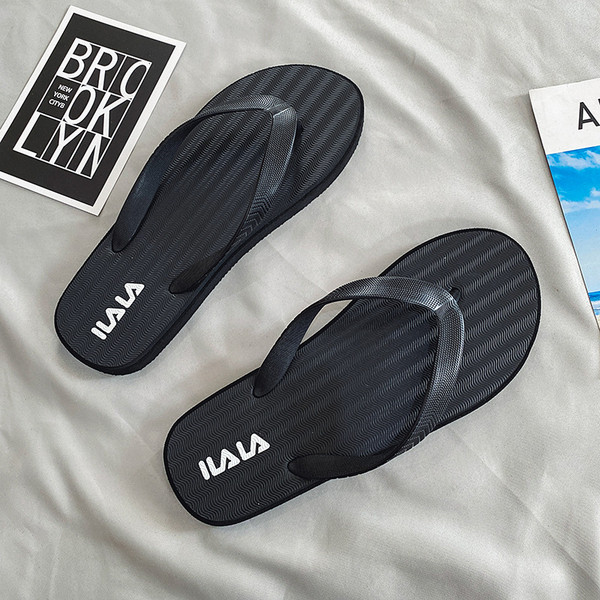 Papuci casual pentru bărbați peste vârf, cu talpă plată