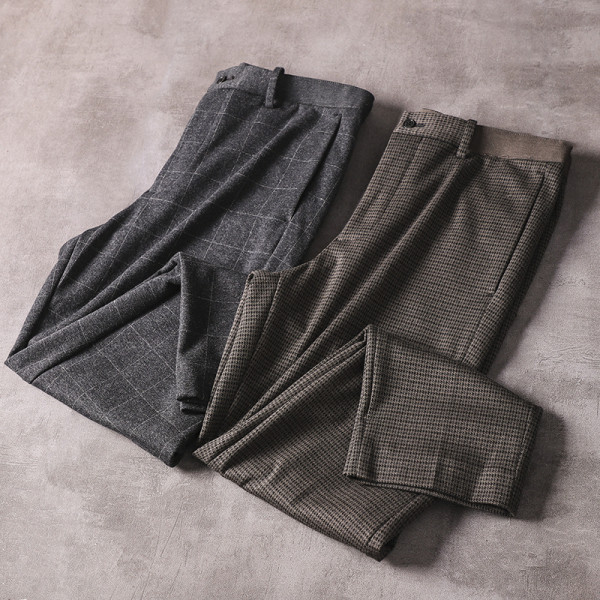 Stiilsed meeste sügis-talvised taskutega püksid