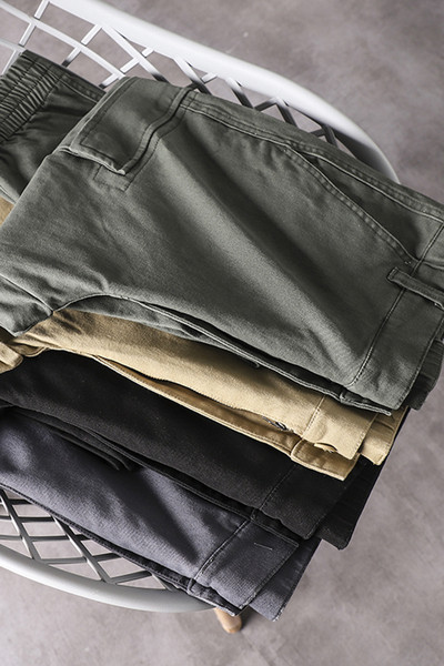 Sportlikud ja vabaaja meeste püksid elastse vöökohaga