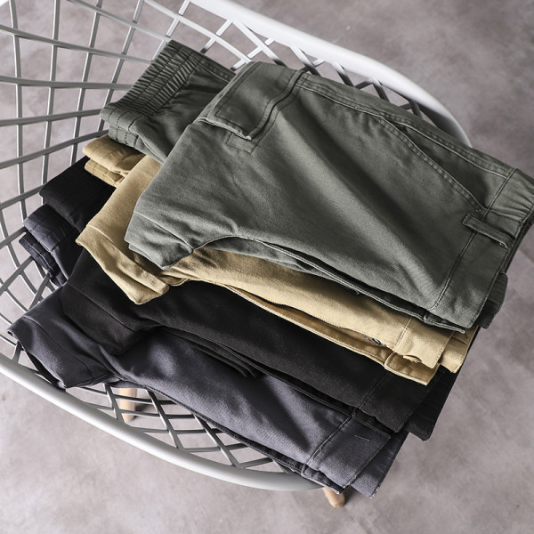 Sportlikud ja vabaaja meeste püksid elastse vöökohaga