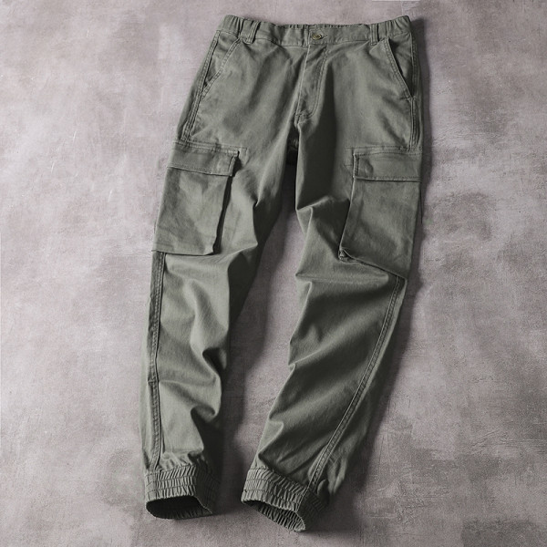 Sportlikud ja vabaaja meeste püksid elastse vöökohaga