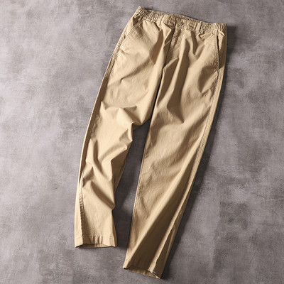 Sportlikud ja elegantsed elastse vöökohaga meeste püksid