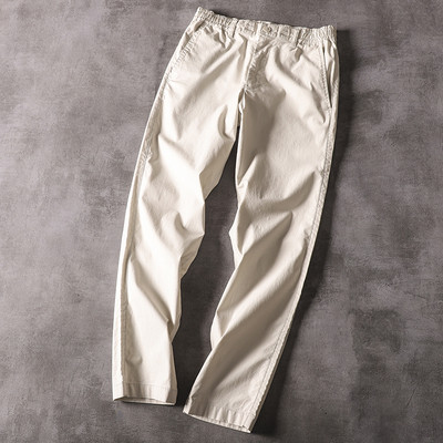 Sportlikud ja elegantsed elastse vöökohaga meeste püksid