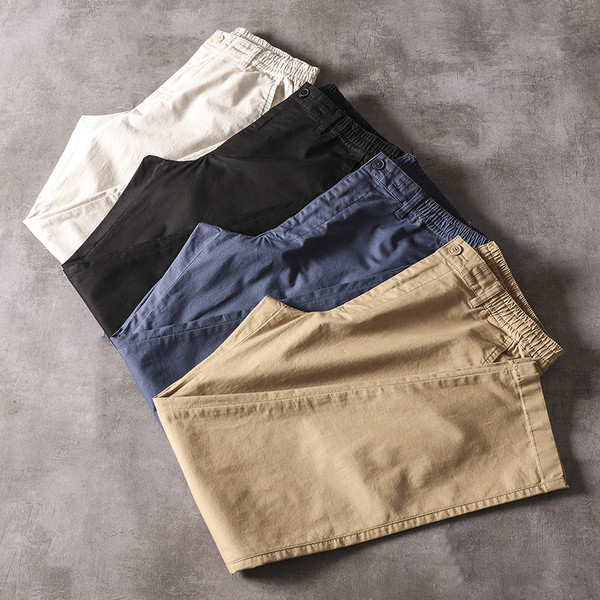 Sportlikud ja elegantsed elastse vöökohaga meeste püksid