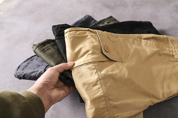 Νέο μοντέρνο ανδρικό παντελόνι με πλαϊνές τσέπες