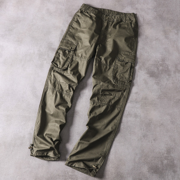 Pantaloni barbatesti la moda nou cu buzunare laterale