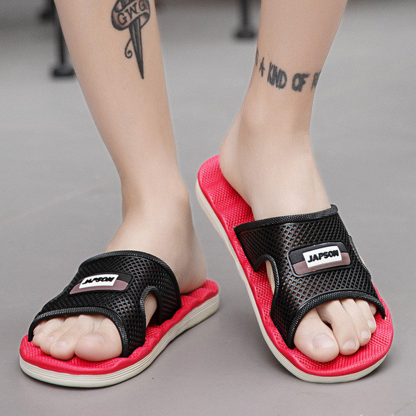 Új modell férfi papucs masszírozó puha talppal és hálóval