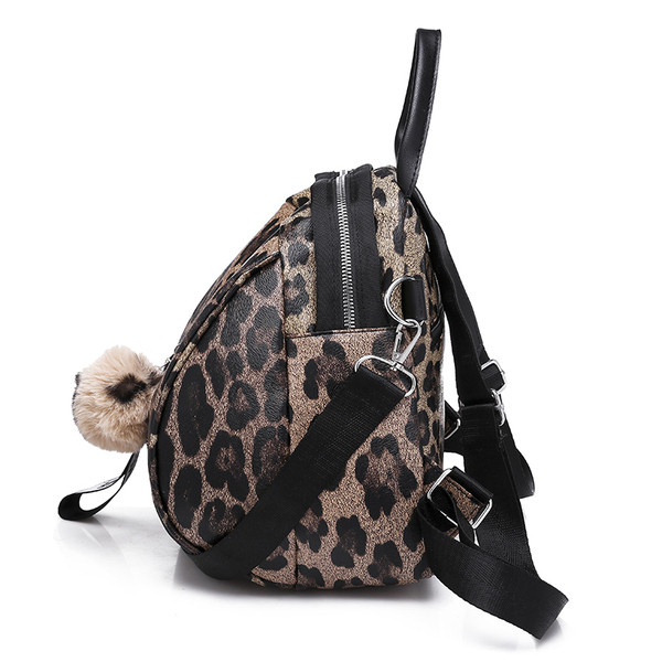 Ajakohane loomatrükiga naiste seljakott