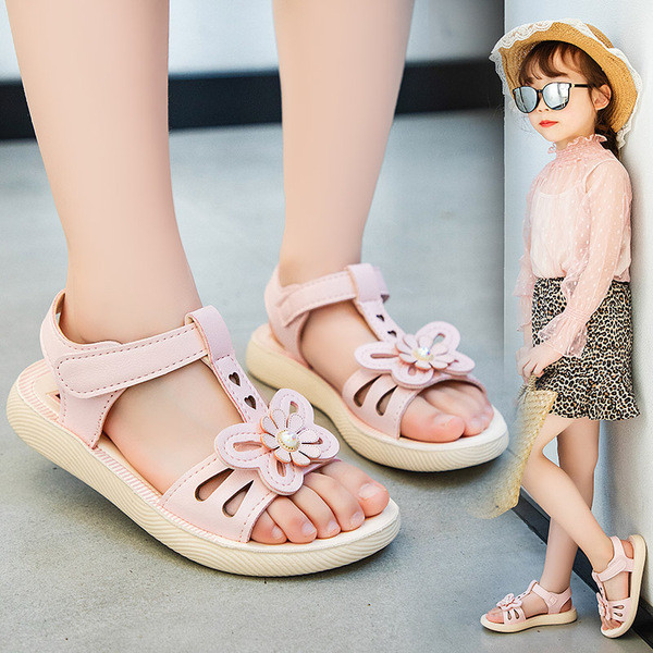 Ikdienas bērnu sandales no eko ādas meitenēm