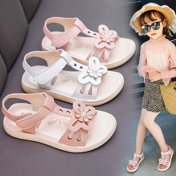 Ikdienas bērnu sandales no eko ādas meitenēm