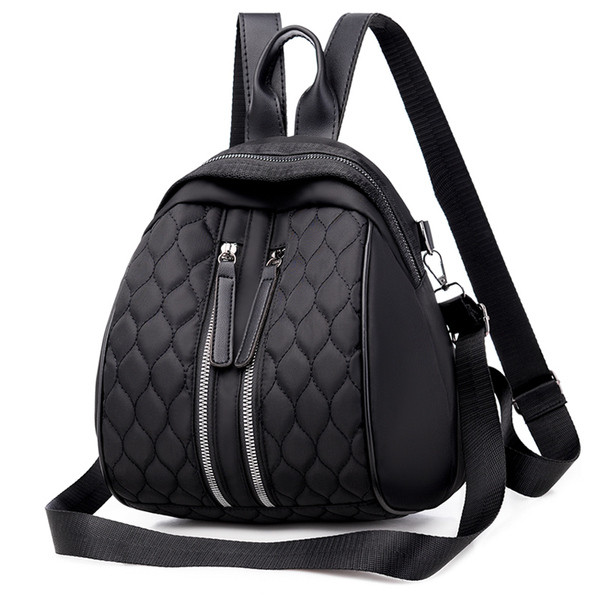 Sieviešu ikdienas mugursoma no eko ādas ar rāvējslēdzēju