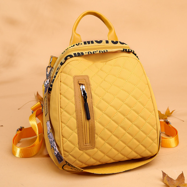 Sieviešu ikdienas mākslīgās ādas mugursoma ar rāvējslēdzēju