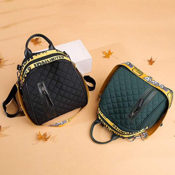 Sieviešu ikdienas mākslīgās ādas mugursoma ar rāvējslēdzēju