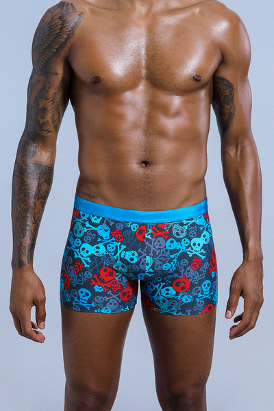 Värvilise trükiga meeste bokserid