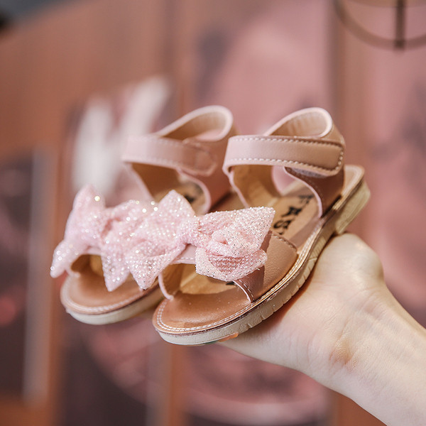 Sandale casual pentru copii cu panglică-pentru fete