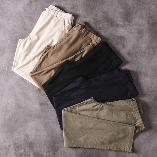 Meeste sport-vabaaja pükste sirge mudel