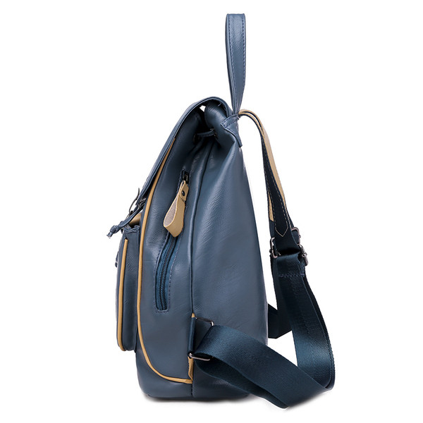 Női korszerű ökobőr hátizsák fűzővel