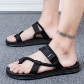 Παντόφλες μοντέρνα ανδρικά με velcro λουράκια