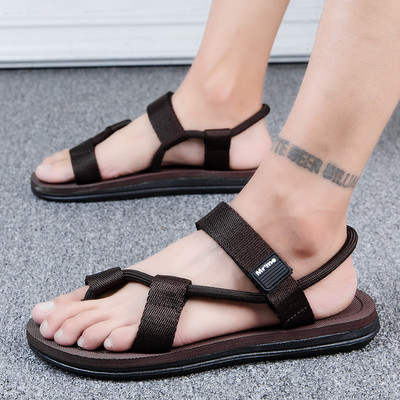 Παντόφλες μοντέρνα ανδρικά με velcro λουράκια