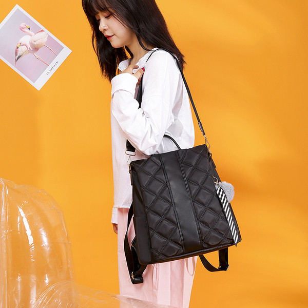 Rucsac de damă de zi cu zi din piele ecologică pură