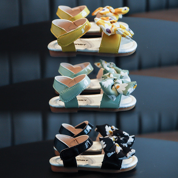 Sandale casual pentru copii cu panglică-pentru fete
