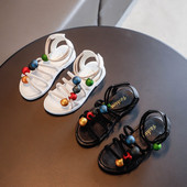 Sandale copii pentru fete cu bretele si autocolante