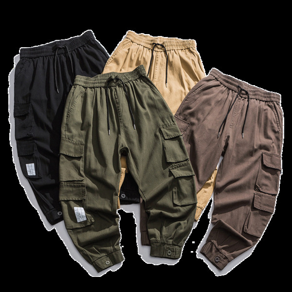 Ανδρικό casual παντελόνι με πολλές πλαϊνές τσέπες