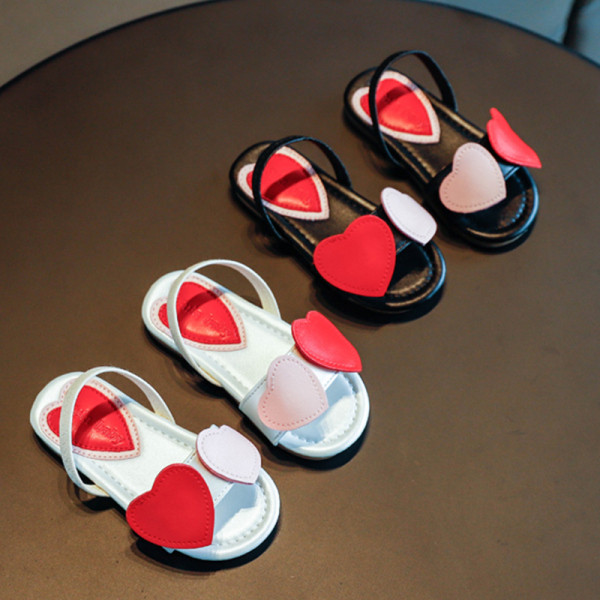 Modern gyerekszandál eko bőrből, 3D elemekkel