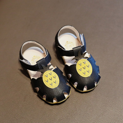 Sandale copii din piele ecologica cu autocolante pentru fete