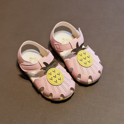 Sandale copii din piele ecologica cu autocolante pentru fete