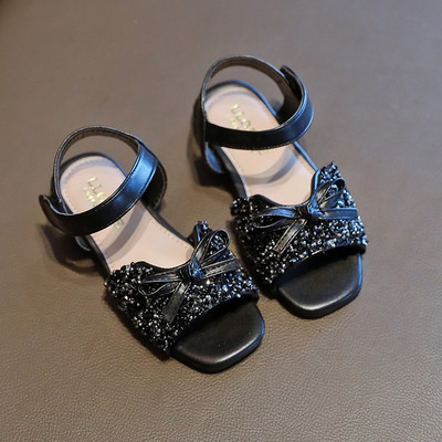 Sandale moderne pentru copii cu panglica si paiete