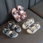 Csúszásmentes gyerekszandál szalaggal lányoknak