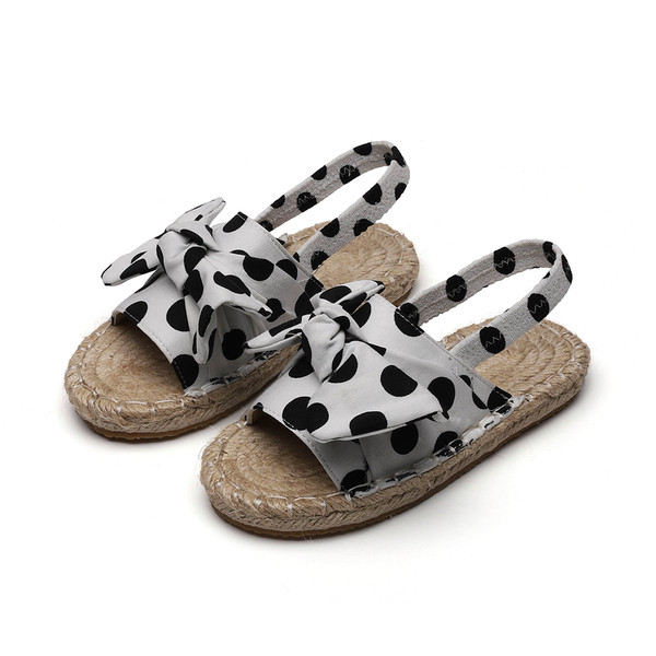 Modern gyerekszandál gumival és szalaggal