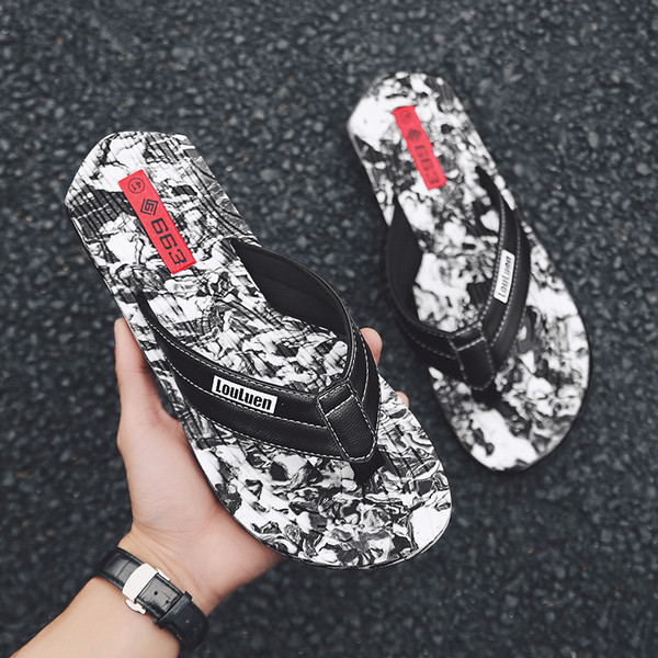 Papuci casual barbatesti din imitatie de piele cu talpa colorata