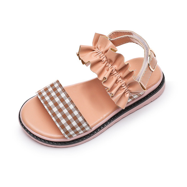 Sandale moderne pentru copii cu cataramă și autocolante pentru fete