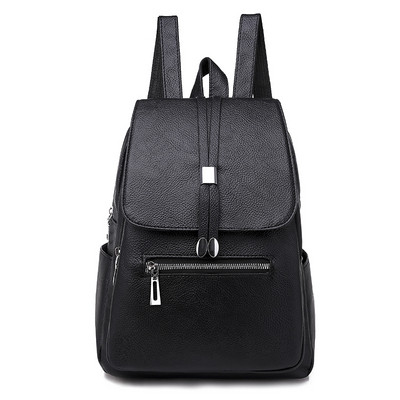 Γυναικείο casual σακίδιο από οικολογικό δέρμα με φερμουάρ