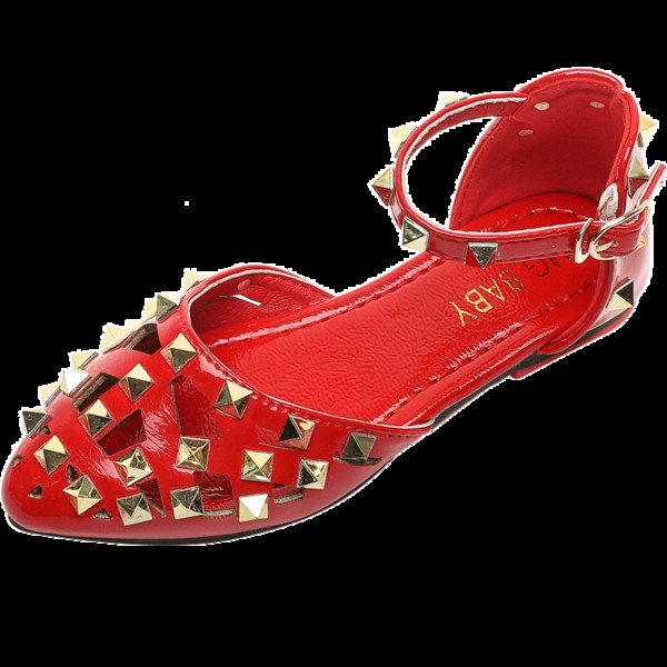 Pandla ja metallelementidega laste sandaalid tüdrukutele