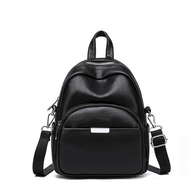 Kaasaegne naiste ökonahast taskuga seljakott